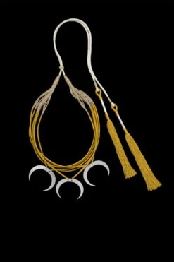 En Inde Golden Thread & Jute Necklace