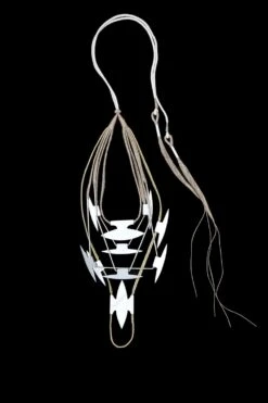 En Inde Jute Necklace With Stainless Steel Pendant