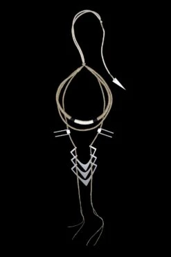 En Inde Jute & Stainless Steel Layered Necklace