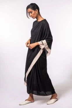 Aikeyah Black Cotton Layered Dress -Inca Sales Store enaik 1216 3 1