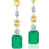 Diosa Paris Multi-colour Swarovski Zirconia Danglers
