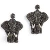 Deepa Gurnani Elephant Studded Earrings -Inca Sales Store erl4856gun 1