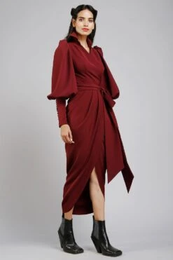 Gauri & Nainika Collared Wrap Dress