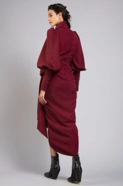 Gauri & Nainika Collared Wrap Dress -Inca Sales Store gnd ss21 02 3