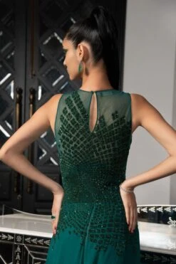 Rohit Gandhi + Rahul Khanna Nubula Crystal Beaded Gown -Inca Sales Store gw6105 6