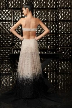 Rohit Gandhi + Rahul Khanna Iridescent Ombre Gown -Inca Sales Store gw6110 6