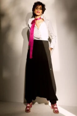 431-88 By Shweta Kapur Harem Black Pants