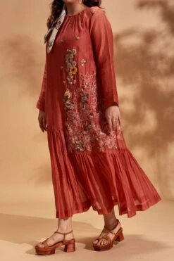 Half Full Curve Floral Cluster Flapper Dress -Inca Sales Store hfcsb003 3