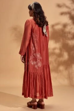 Half Full Curve Floral Cluster Flapper Dress -Inca Sales Store hfcsb003 4