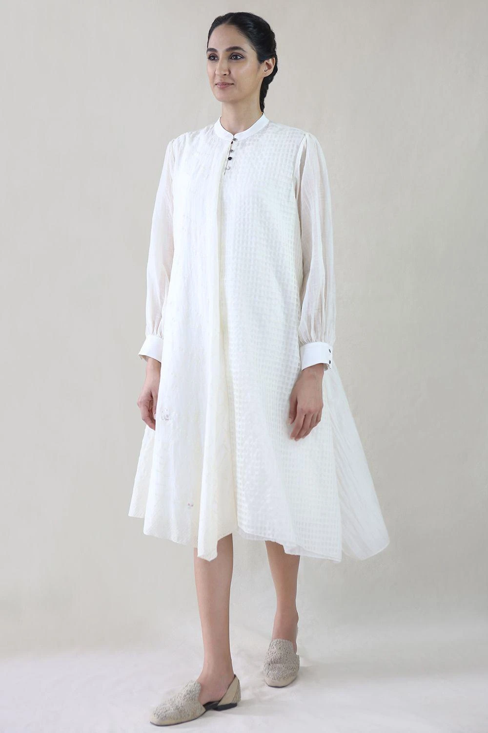 Ivory Embroidered Layer Dress 3 Ivory Embroidered Layer Dress