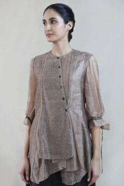 Old Rose Stripes Printed Shirt -Inca Sales Store int ss20 d1 28 4