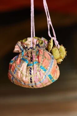 Itrh Multi Coloured Block Printed Potlli