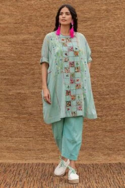 Sunira Designs Blue Kimono Style Dress