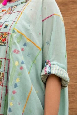 Sunira Designs Blue Kimono Style Dress -Inca Sales Store j2210a 3