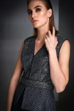 Rohit Gandhi + Rahul Khanna Embellished Jacket With Belt -Inca Sales Store jkt in 11003 4