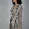 SWGT Asymmetrical Wrap Jacket With Smocked Sleeves -Inca Sales Store jkt1 1