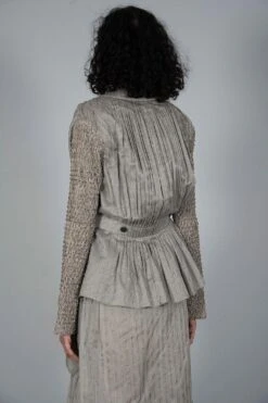 SWGT Asymmetrical Wrap Jacket With Smocked Sleeves -Inca Sales Store jkt1 3
