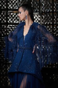 Rohit Gandhi + Rahul Khanna Helix Nebula Jacket With Tulle Gown 11 Rohit Gandhi + Rahul Khanna Helix Nebula Jacket With Tulle Gown -Inca Sales Store jkt14001 4