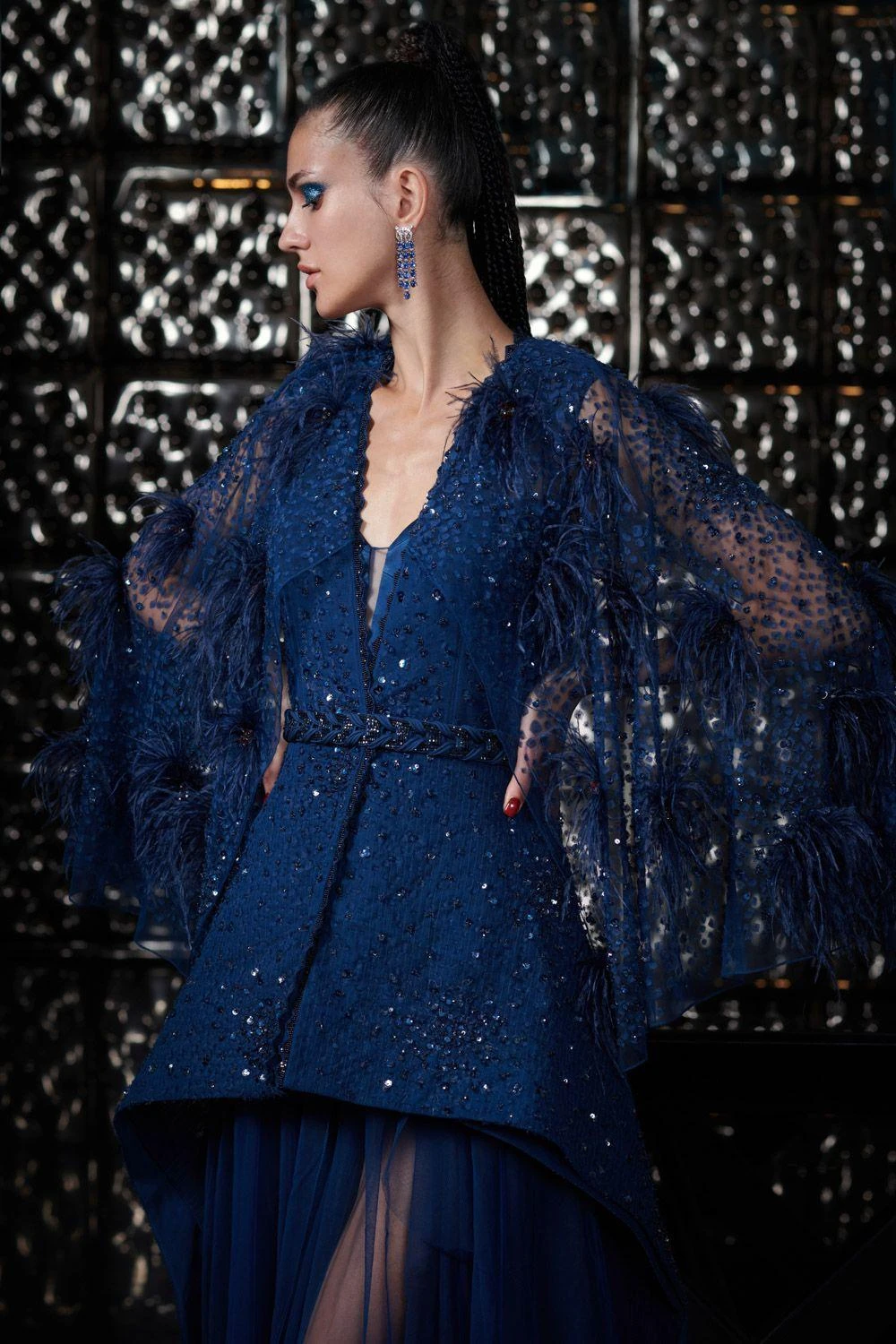 Rohit Gandhi + Rahul Khanna Helix Nebula Jacket With Tulle Gown 6 Rohit Gandhi + Rahul Khanna Helix Nebula Jacket With Tulle Gown - Image 4