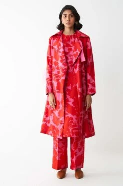 Kshitij Jalori Mono Jaal Print Silk Twill Jacket