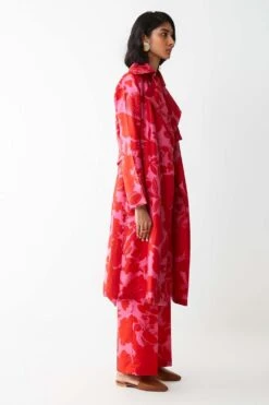 Kshitij Jalori Mono Jaal Print Silk Twill Jacket -Inca Sales Store kjss35 3