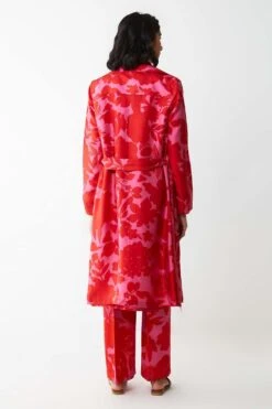 Kshitij Jalori Mono Jaal Print Silk Twill Jacket -Inca Sales Store kjss35 4