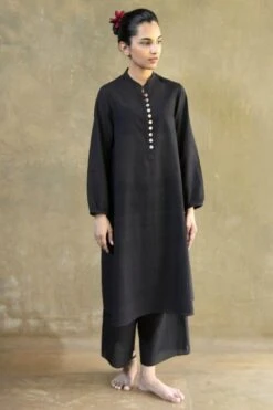 Kishmish Black Shift Tunic -Inca Sales Store kmsf054 slb blk 3