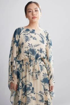KoAi Cream Floral Kaftan -Inca Sales Store kofw20069 3