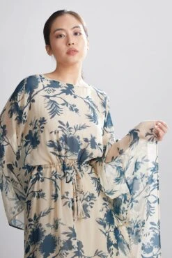 KoAi Cream Floral Kaftan -Inca Sales Store kofw20069 4