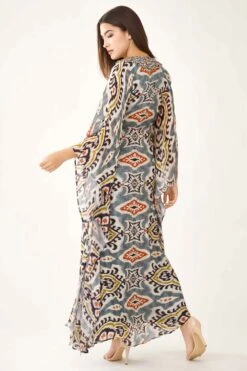 KoAi Multi-coloured Dabu Print Kaftan 11 KoAi Multi-coloured Dabu Print Kaftan -Inca Sales Store kofw21004 5