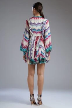 KoAi Chiffon Multicolor Short Dress -Inca Sales Store koss2087 4