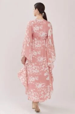 KoAi Pink & White Floral Kaftan 9 KoAi Pink & White Floral Kaftan -Inca Sales Store koss21046 4