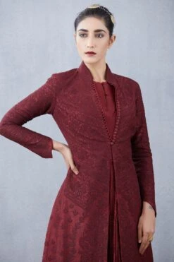 Torani Maroon Rati Jaloba Dress Set -Inca Sales Store kyaw087 kyaw088 3