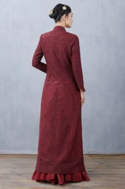 Torani Maroon Rati Jaloba Dress Set -Inca Sales Store kyaw087 kyaw088 6