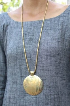 Messiah Craft Spiral Circle Beaded Necklace