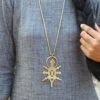 Messiah Craft Large Brass African Cross Pendant -Inca Sales Store mc 0421 12 1