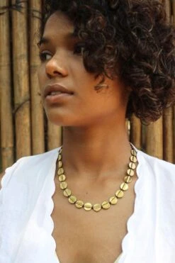 Messiah Craft Short Ginnie Brass Necklace