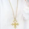 Messiah Craft Brass Cross Pendant Chain -Inca Sales Store mc 0421 24 1