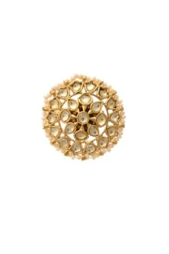 Maisara Kundan Jadau Flower Ring
