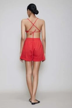 Mati Red Bralette & Shorts Set -Inca Sales Store mtbrshortsset red 3