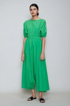 Mati Green Jumpsuit With Elasticated Waist -Inca Sales Store mtsj green 3