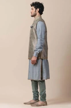 Tarun Tahiliani Men Jade Green Bundi Jacket -Inca Sales Store mw ssu stx wc 1 3