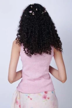 Nadiya Paar Pink Blouse With Bead Detail -Inca Sales Store napa11 3