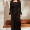 Nikita Mhaisalkar Black Textured Suiting Jacket Set -Inca Sales Store nf f22 013 1