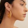 Outhouse Poppi Scallop Hoop Earrings