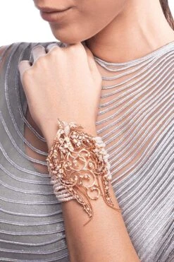 Outhouse Ornate Bird Motif Cuff