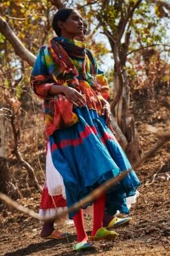 Cotton Mul Tie-dye Scarf