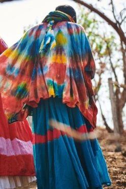 Cotton Mul Tie-dye Scarf -Inca Sales Store pankha scarf 3