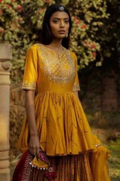 Punit Balana Dori Work Peplum Gharara Set -Inca Sales Store pbmr 66 4
