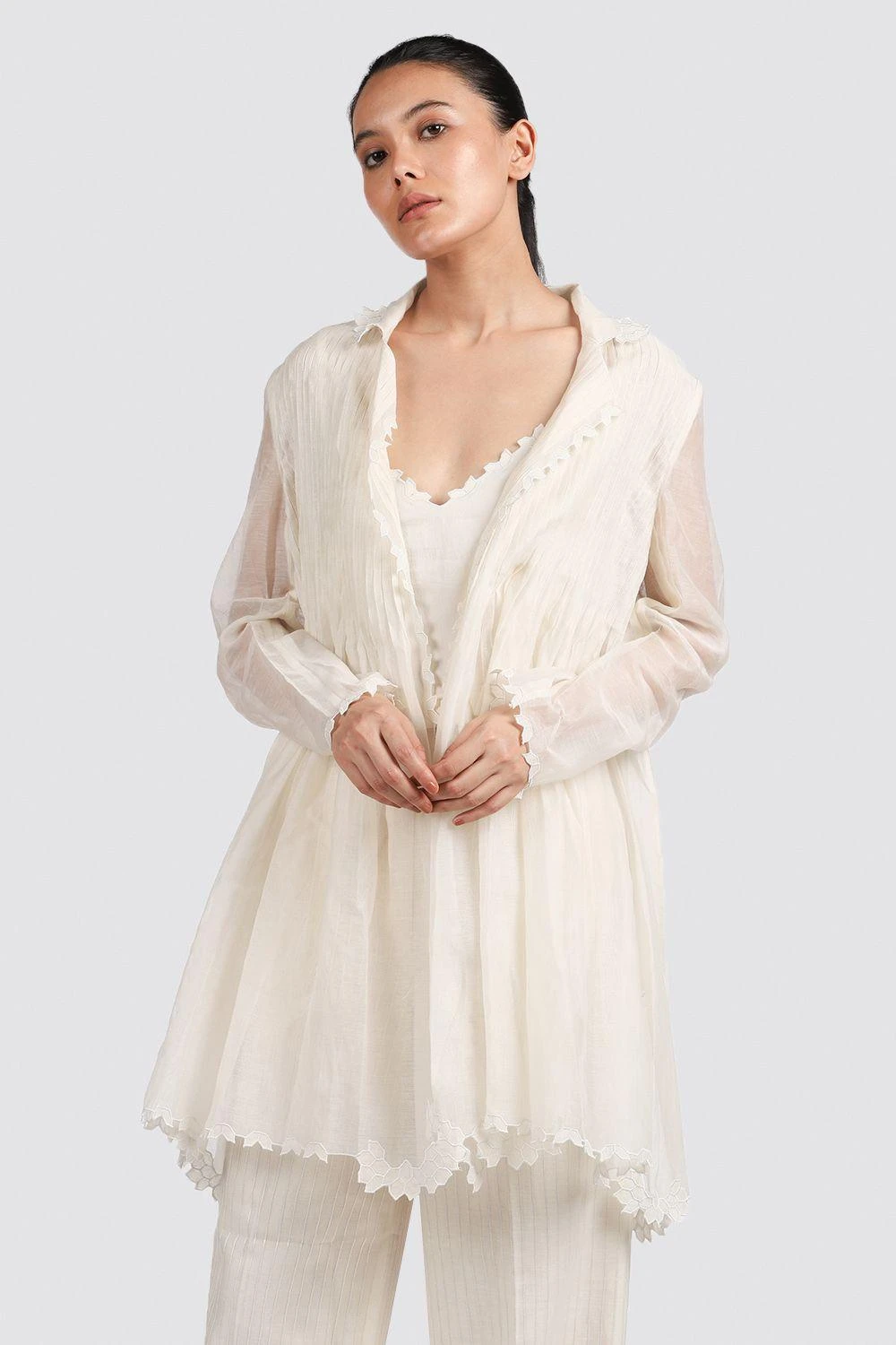 Ikai Cutwork Pleated Jacket 3 Ikai Cutwork Pleated Jacket